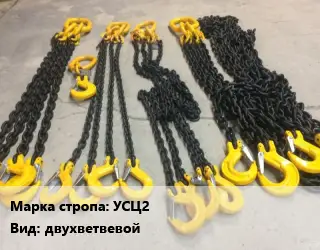 Строп цепной УСЦ2 двухветвевой